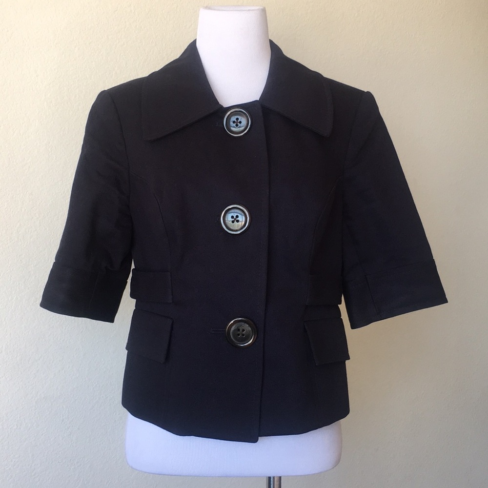 The Limited Black Short Sleeve Blazer Jacket